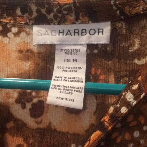 FINAL MARKDOWN Ladies sag harbor blouse 14 - Picture 4 of 4